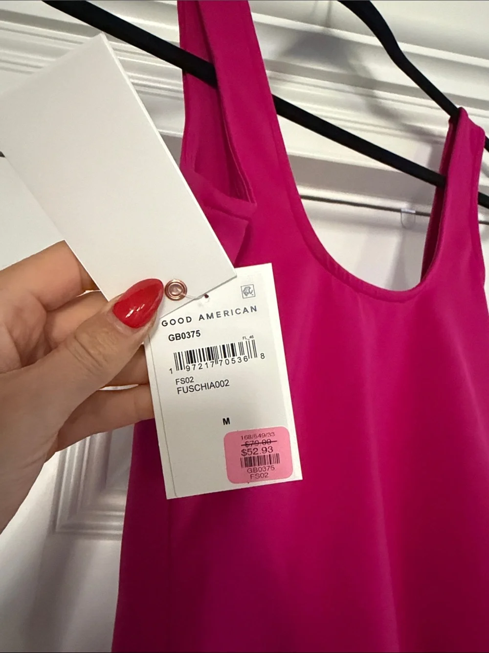 Good American Women’s Fuchsia One-Piece Bodysuit
